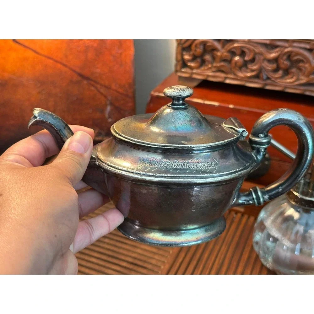 Vintage San Francisco Silver Coated Teapot Rare M Co Antique